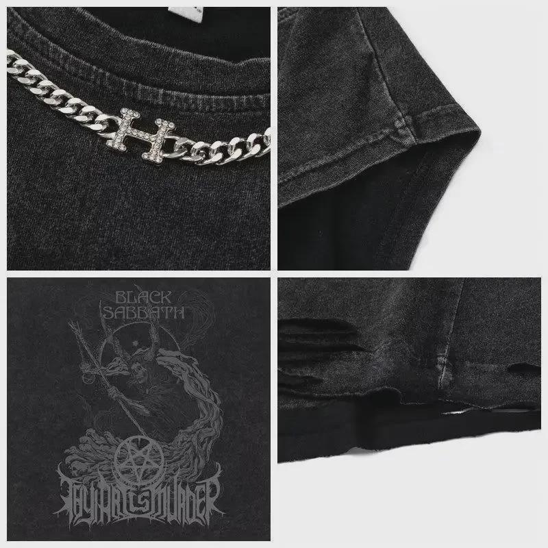 Trendy herreermløs hiphop-vest: Moderne High Street-mote