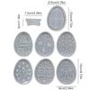 Hollow Easter Egg Rabbit Lamp Silhouette Silicone Mold Plaster Mold Epoxy Resin Casting Mold for Easter Decoration