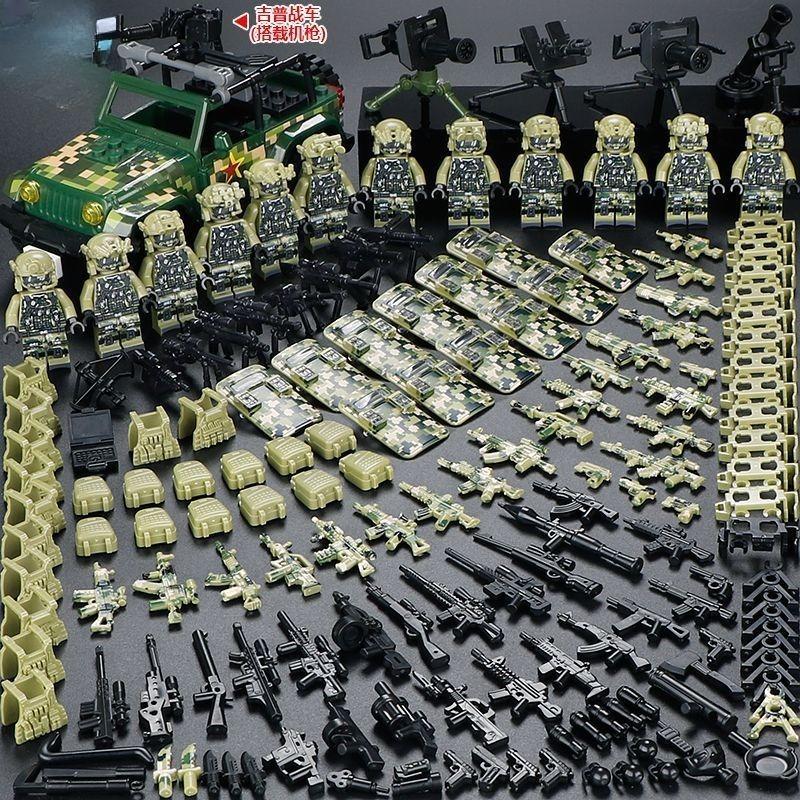 Building Blocks, Special Forces, Military Figures, Children's Mini Humanoid Assembly Building Blocks, Toys, Ghost Police Dolls