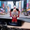 Car Plush Ornament LABUBU DIMOO WORLD Series Vinyl Face Original Blind Box Toys Action Anime Figure Doll  Christmas Gift  Air Outlet Ornament