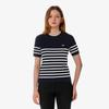 [lacoste] Women's Striped Short-Sleeve Sweater AF415E-56G166
