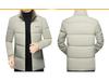 Men's 2025 Winter Stand-up Collar Warm Cotton Jacket - Fashionable Business Bread Jacket for Middle-aged Dads