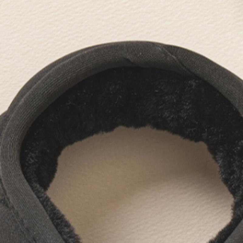 Daiso Padded Foldable Earmuffs Black
