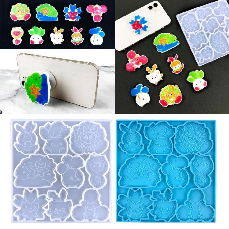 Diy Cartoon Baby Mobile Phone Back Sticker Airbag Bracket Silicone Mold