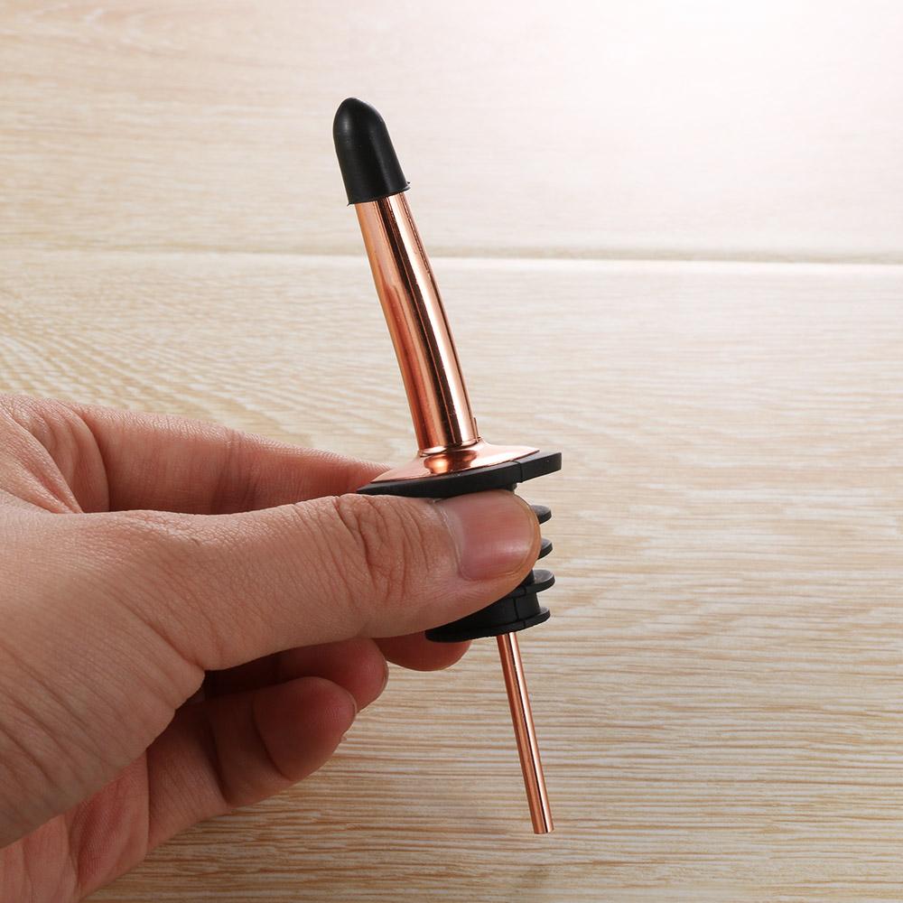 1/3PCS Spirit Dispenser Free Flow Spout Stopper Bottle Cap Wine Pourer Stainless Steel