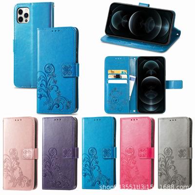 Applicable To Iphone12pro Max Mobile Phone Clamshell Leather Case Tpu Apple 13 Embossed Mobile Phone Case Cross-border Hot-selling Model