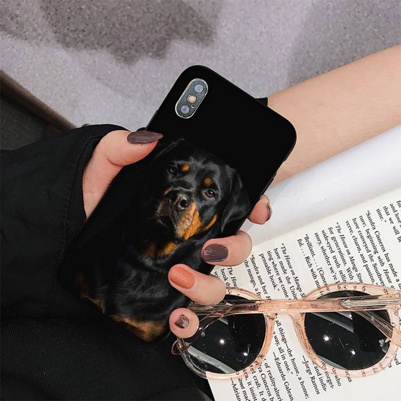 

Чехол для телефона MaiYaCa с милой собакой-ротвейлером для iPhone 11 12 13 Mini Pro Max 8 7 6 6S Plus X 5 S SE 2020 XR XS 10 iphone SE 2020