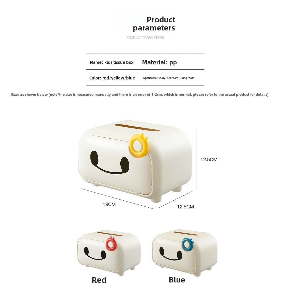 Tissue Box Storage Living Room High-end Paper Box Cream Wind Cute Paper Box Household Plastic Car Napkin Paper Box