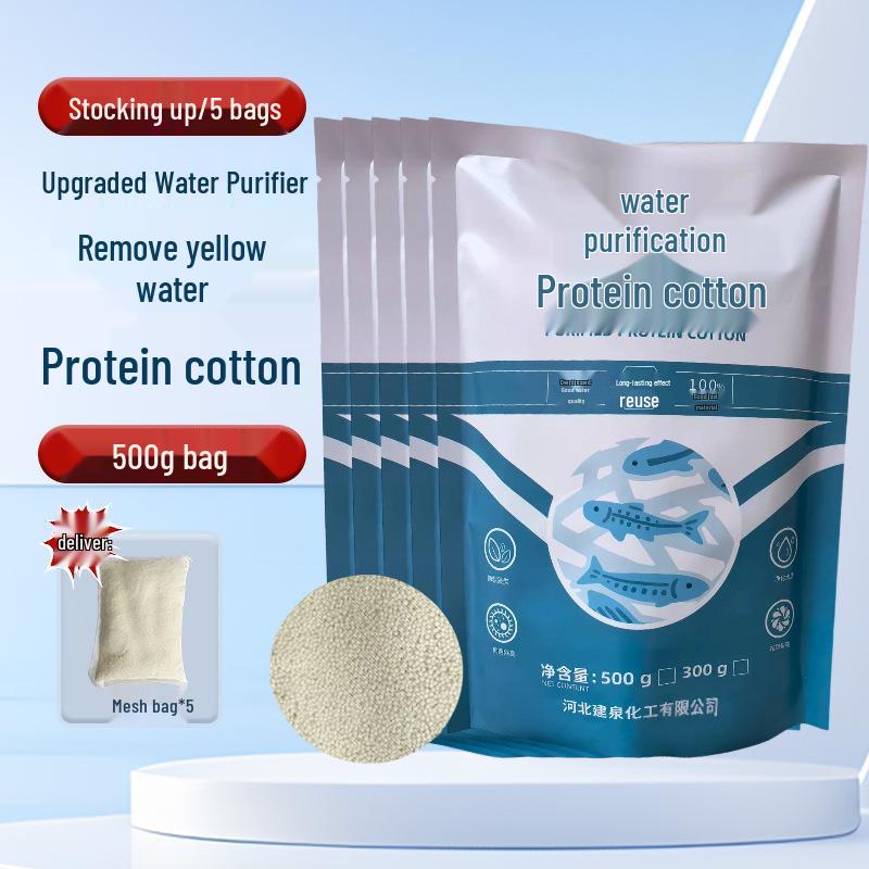 Protein Cotton Water Purifier Balls for Aquarium: Remove Yellow Water & Odors