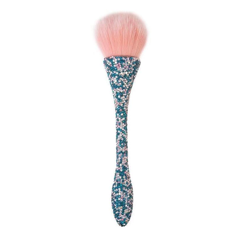 Štětec na make-up s diamantovou rukojetí Volný štětec na pudr štětec na tvářenku Profesionální štětec na make-up štětec na make-up na tvářenku Měkký kartáč na vlasy