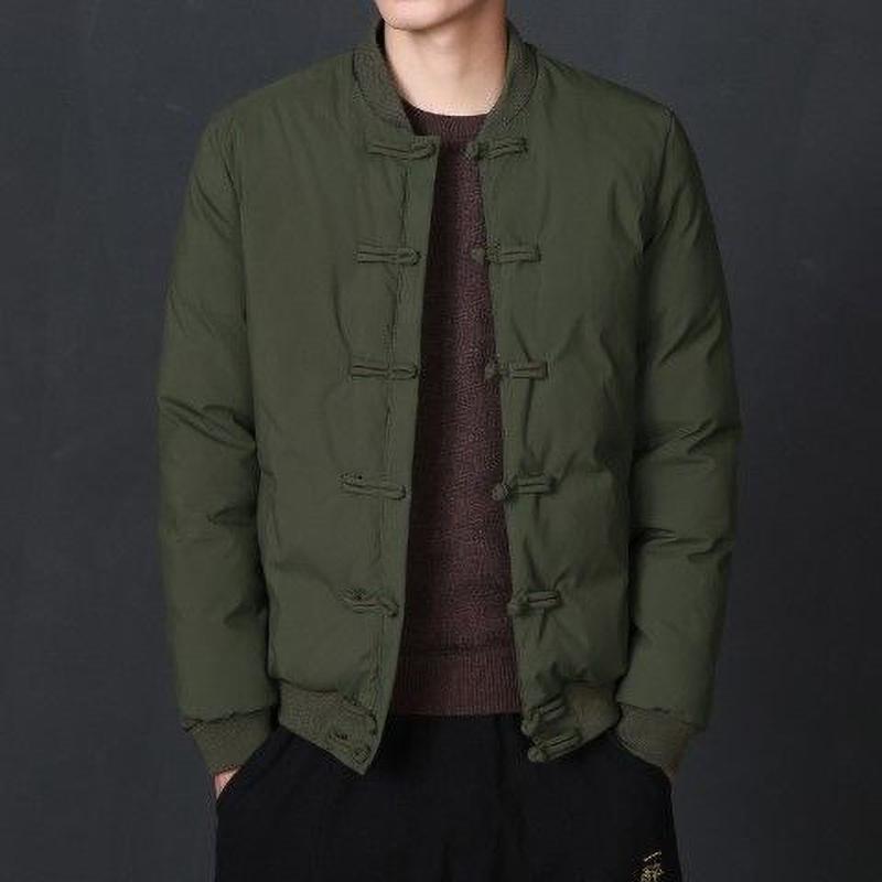 Winter Jacket Men's Short Padded Jacket Tang Suit Middle Aged Elderly Dad Wear Small Jacket Men's Jacket Trend