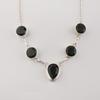 Green Tourmaline Gemstone Silver Elegant Necklace 16-18" 925 Sterling Silver Women Jewelry For Birthday Gift RN-3-7