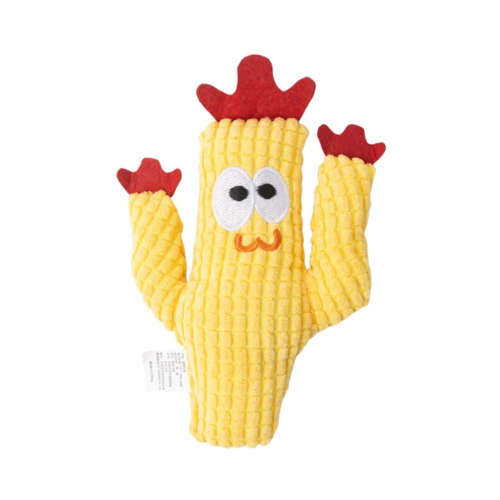 Creative Cartoon Interactive Cactus Kitten Catnip-Filled Cat Soft Cat Chew for Indoor Self-playing
