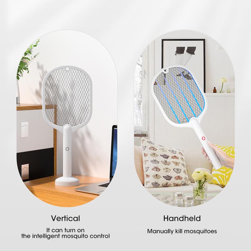 Nocclili Kollektion 90 Graders Roterbar Myggdödarlampa Elektrisk Stötsändare 365nm UV-ljus Insektsfångare Fälla Flugor Sommar Fluga