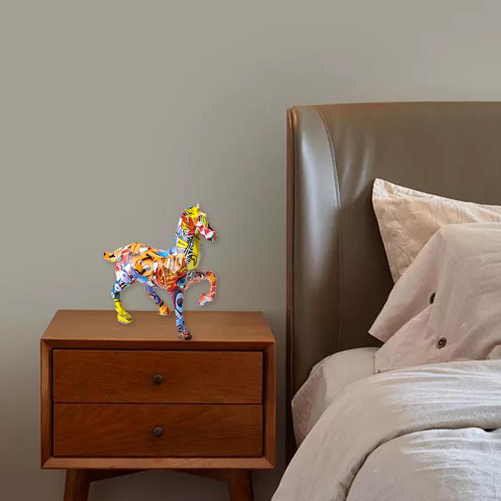 Colorful Horse Figurine Collectible Combination Miniature Table Decor Collector' for Gifts and