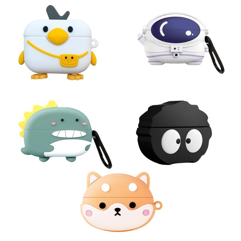 Anti-fall Silicone Soft Case For Realme Buds T300 Wireless Earphone Protective Case Headset Cover Charging Box Sleeve