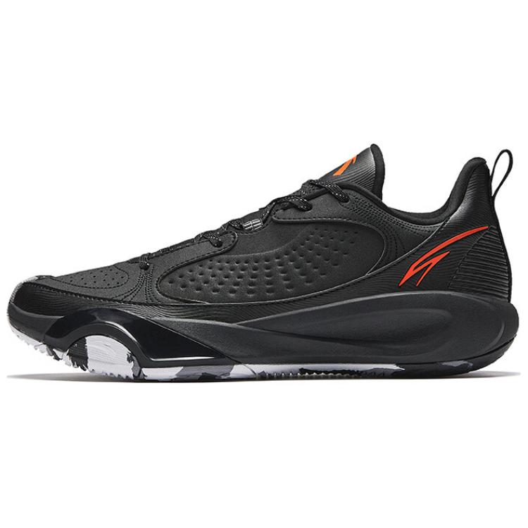 New Anta Wear Resistant Support Cushioning Low Top Basketball Shoes Men's Black 112511604-1
