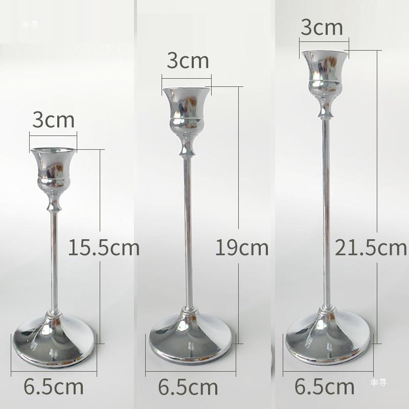 Luxusní romantický svatební stolní svícen ornament