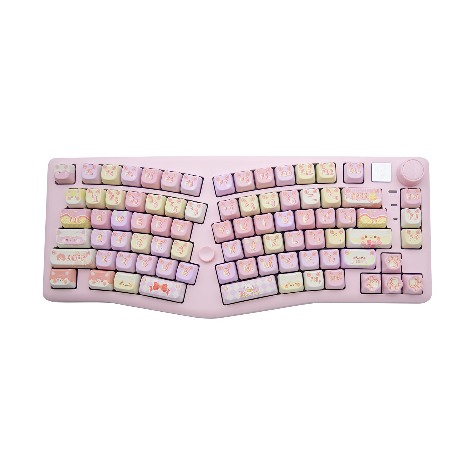 

OUSEITECH LEOBOG A75 Клавіатура з розкладкою Alice Механічна клавіатура Ігрова Клавіатура з розкладкою Alice PBT Кейкапи Гаряча заміна 83 клавіші з прокладкою RGB підсвічування