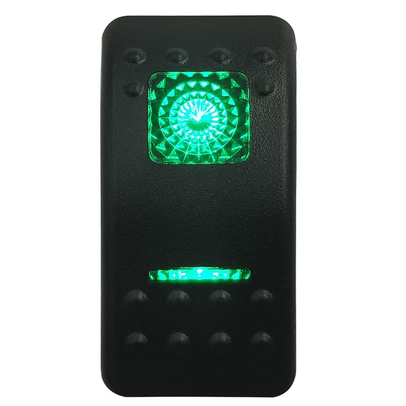 Green Led Light Bar Rocker Switch SPST 5Pins/DPDT 7Pins For Car Marine Boat IP68 NARVA Carling ARB Auto Parts Camper Replacement Switches4