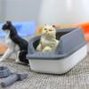 3Pcs Mini Cat Litter Box Set for 1:12/1:6 Doll Houses Handcrafted Food Bowl Tiny Scoop Miniature Scene Model Doll Home Decoration Toy