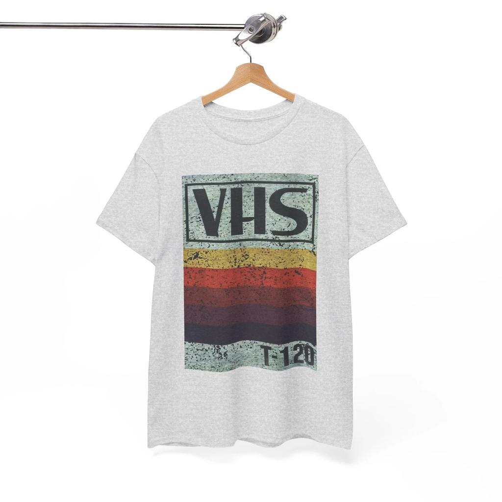 Tričko s logem VHS v retro stylu, Tričko s videokazetou, Unisex tričko s módou 90. let