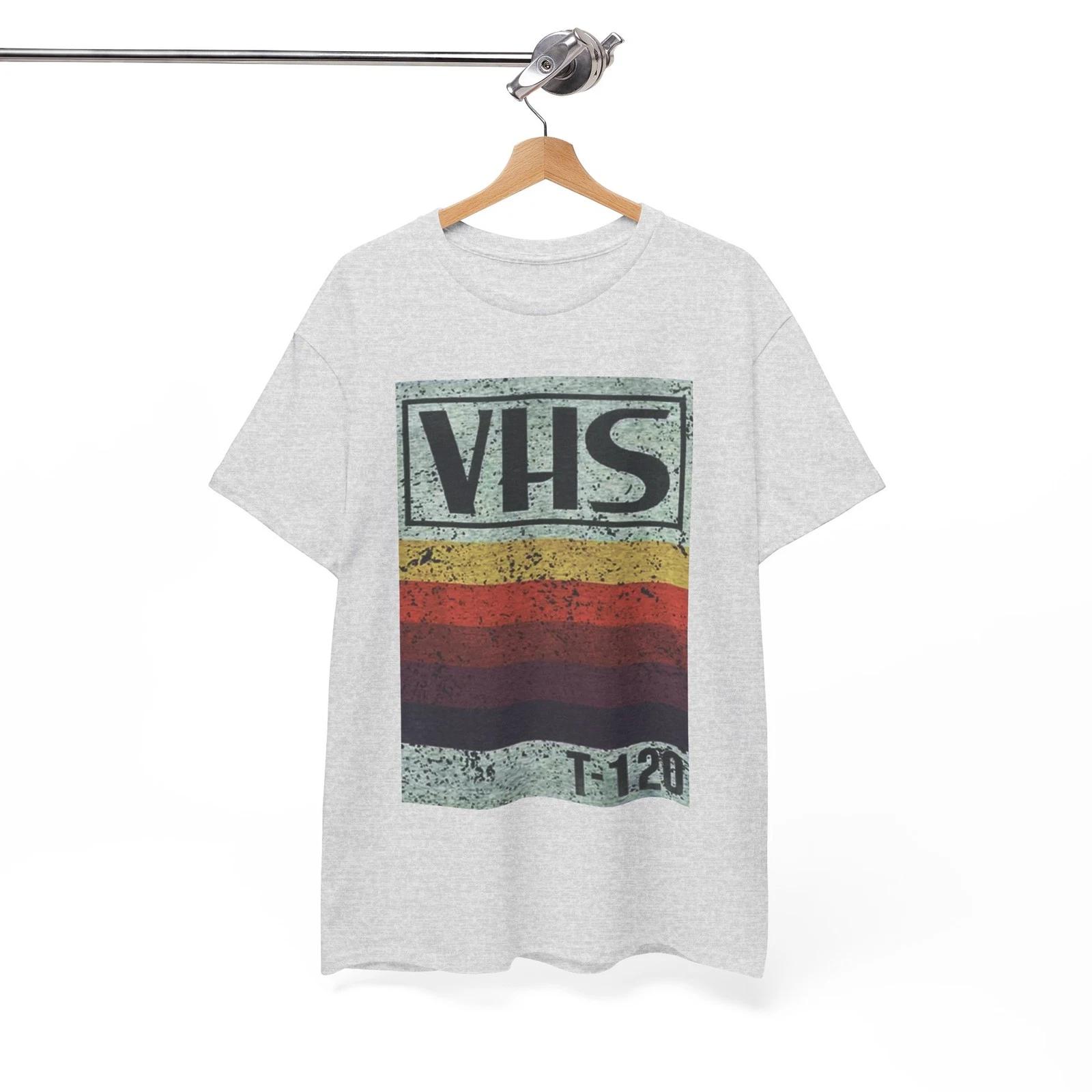 Retro Style VHS Logo Shirt, Video Cassette Tee, 90s Nostalgia Fashion Unisex Tee XXL