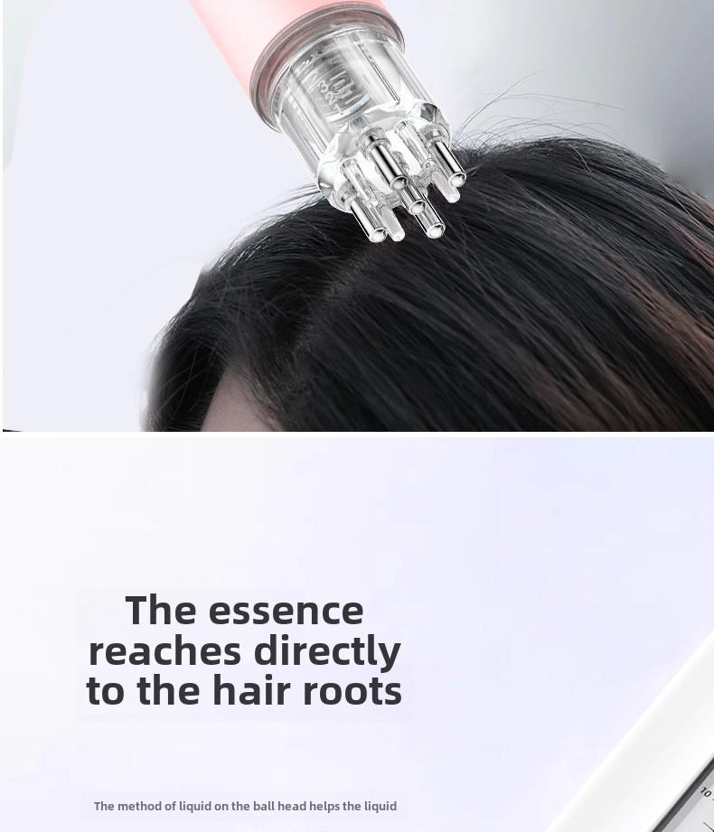 Hair Growth Roller Ball Massager & Scalp Liquid Applicator Comb