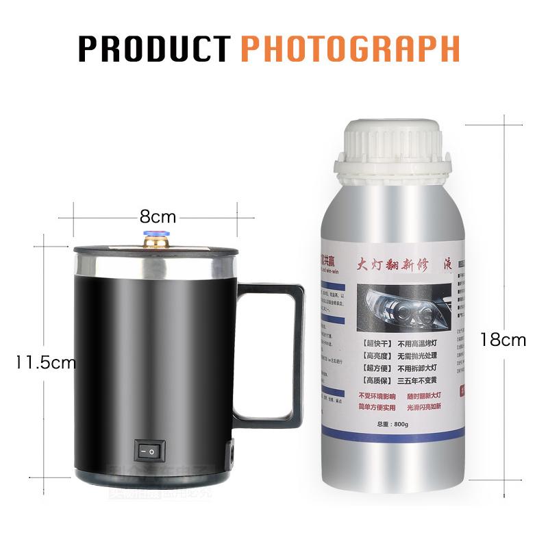 New Headlight Restoration Kit Car Headlight Polish Vehicle Chemical Anti-Scratch Hydrophobic Refurbishment Polishing Tools