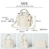 Mini Tragetasche Schulter-Tragetasche Tragen Elfenbein [Crossmarbury] Tasche, 2-Wege, Tasche, Canvas, Handtasche, Tasche, Tasche, Leichtgewicht, R36,