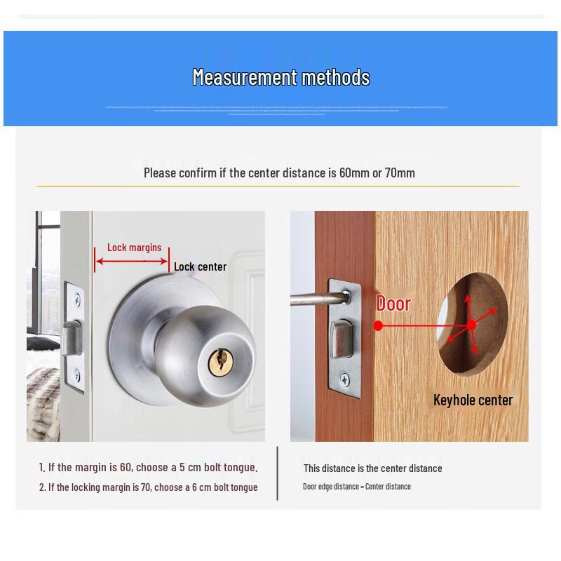 Stainless Steel Spherical Door Knob Lock