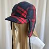 Women's New Winter Trapper Hat - Fashion Casual Plaid Earflap Cap Wide Brim Coldproof Outdoor Stylish Aviator Hat