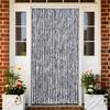 vidaXL Silver Insect Protection Curtain 100x220 Cm Chenille