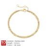 eManco 10PCS Wholesale Simple Female Dainty Chain Bracelet Jewelry Layered Beads Chain Bracelet For Women Stainless Steel Chain