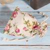 50Pcs Burlap Bag Drawstring Flower‑Pattern Jewelry Packing Christmas Day Wedding Party Valentines Day Supplies