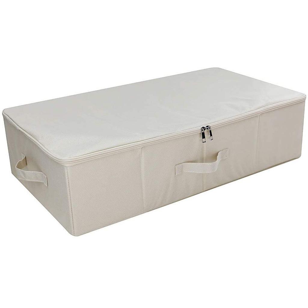 Under Bed Storage Container Closet Organizer With 3 Handles Sturdy Foldable Clothes Storage Bin Thick Fabric Blanket Storage Bag
