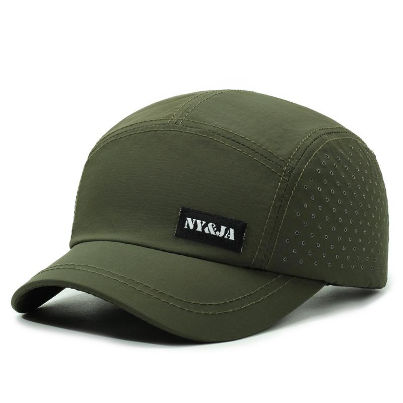 New trendy short brim cap men's summer outdoor sports breathable quick-drying baseball cap thin sun hat