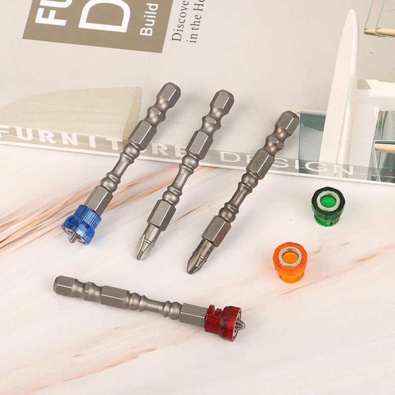 5/10Pcs Screwdriver Drill Bit With Magnetic Bit Bit 1/4 Inch 6.35Mm Hex Handle Electric Drill Tool Attachment Single Head