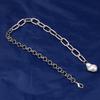 New Punk Heart Multilayer Pearls Pendants Necklaces Link Chain Heart Necklace Jewelry Gift Choker Steampunk Padlock Heart