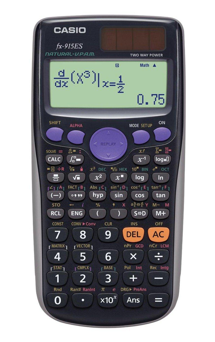 

Калькулятор Casio Scientific Natural Mathematical 441 10 Чорний, Дисплей, Функції, Розрядність, fx-915ES-BK, чорний