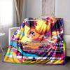 1Pc Pyroli Ex Fire Card Flannel Fleece Blanket Soft Warm Throw Blanket For Sofa Bed Couch Home Decor Travel Nap Blanket Xmas Gift Q1670