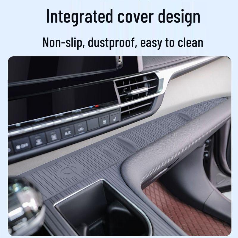 Toyota Sienna Center Console Silicone Anti-slip Storage Mat, Suitable for 2025 Model.