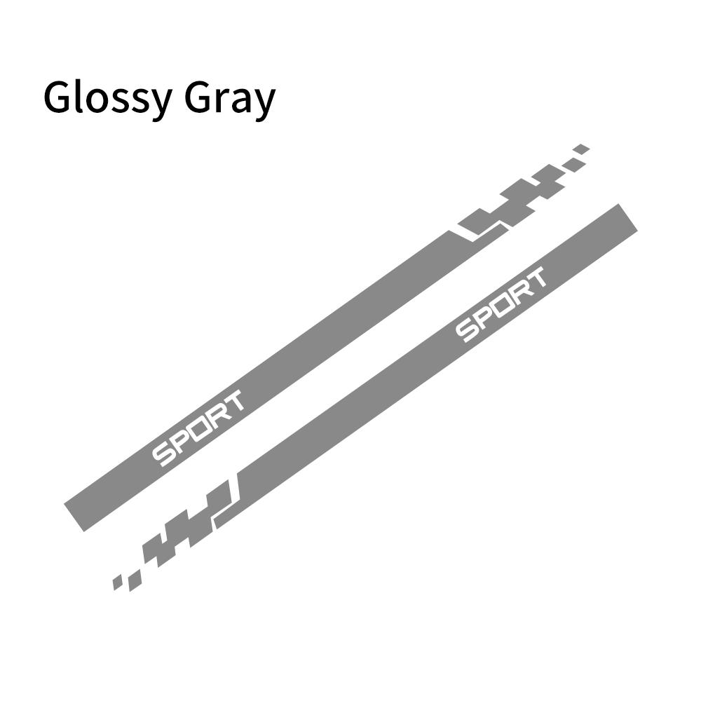 2pcs Car Stickers Auto Vinyl Film Wrap Both Side Stripes Decoration Styling Decal Automobiles Sports Tuning DIY Car Accessories