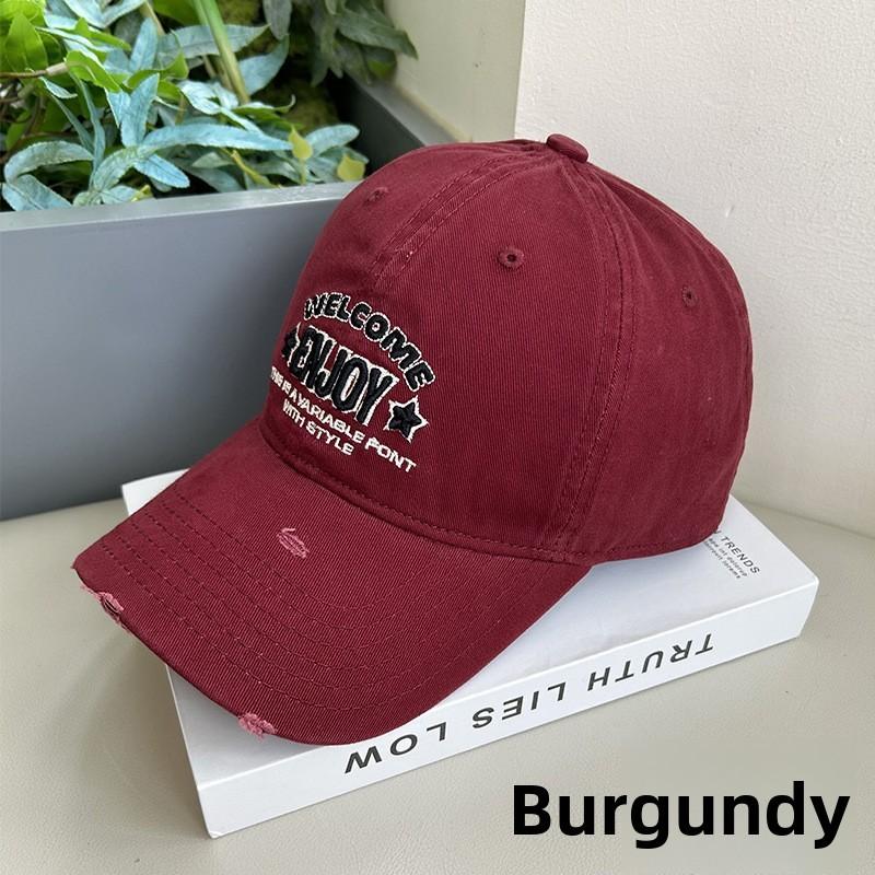 Enjoy Embroidered Baseball Cap With Sun Protection For Casual Wear