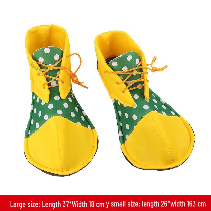 Children's and Adult Festival Clown Cosplay Shoes - Round Toe Dress-up Accessories