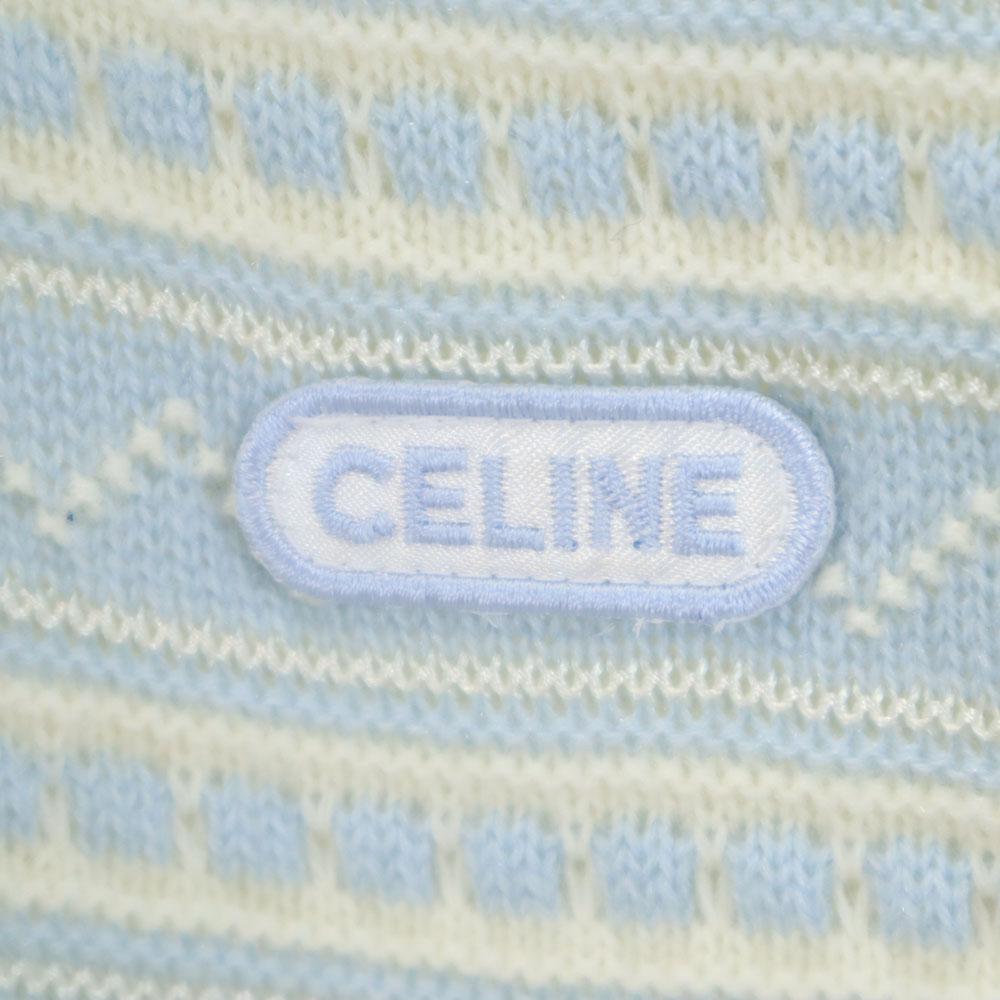 Celine Made In Japan Overall Handle Long Sleeve Poncho 90 Light Blue Kid's Used