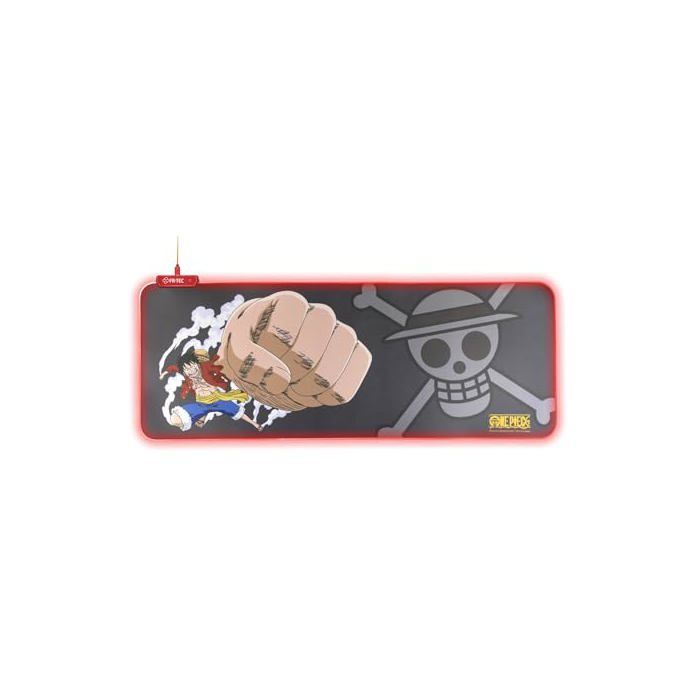 Tapis de souris XL - FRTEC - One Piece - Surface douce - Antidérapant - Éclairage LED