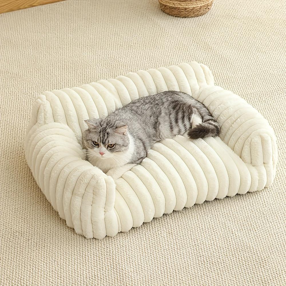 

Comfortable Cat Sofa Cute Soft Cat Bed Cat House Breathable Cat Bed Sleeping Basket Suitable for Large, Medium and Small Cats, Cozy Pet Nest 50*40*20cm
