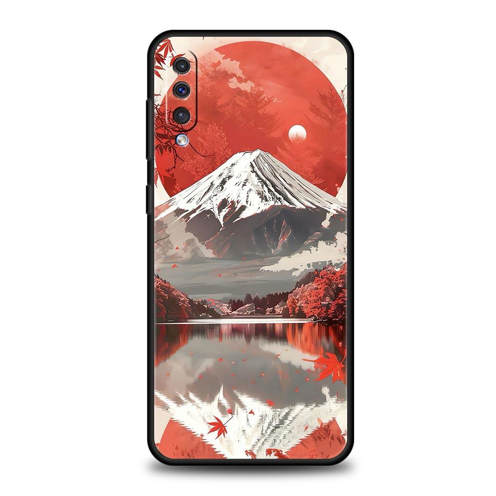 Phone Case Japanese Anime Landscape Art For Samsung A24 A12 A14 A16 A32 A50 A70 A20E A20S A22 A34 A54 A42 A52 5G A04s A06 Cover