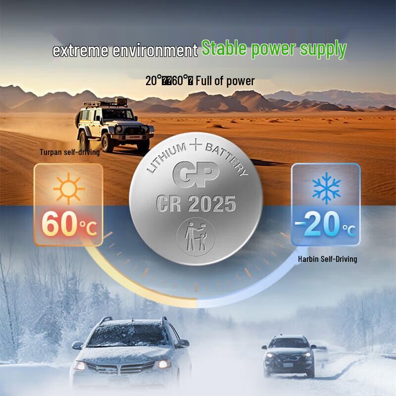 Super Power CR2025 Button Cell Battery CN plug (adapter included)